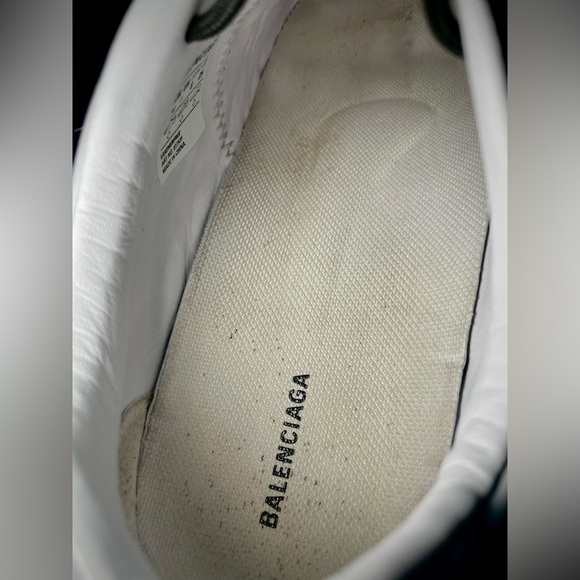 Balenciaga women’s Zen Sneaker MATT LEATH BLACK/ WHITE | Size: C 38 USA SIZE : 8 - Picture 7 of 10